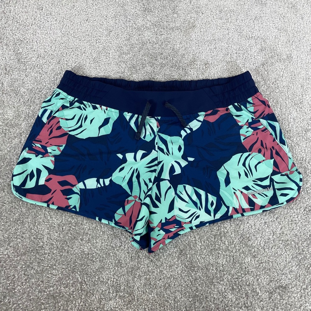 Patagonia Shorts Womens Medium Running Hiking 4 Inch Inseam Nine Trails Tropical